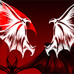 Demons and vampire wings