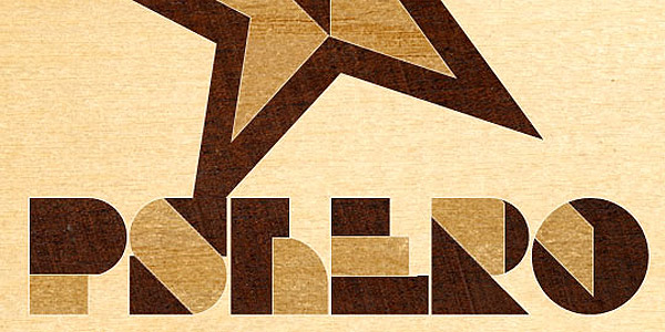 Wood inlay text effect