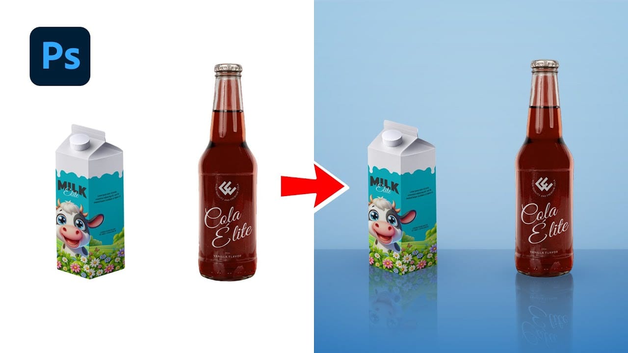 Create Realistic Reflections In Photoshop Boxes And Cylinders Create Realistic Reflections In Photoshop Boxes And Cylinders
