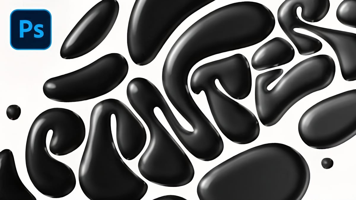 How to Create a Black Liquid Text Effect in Photoshop
