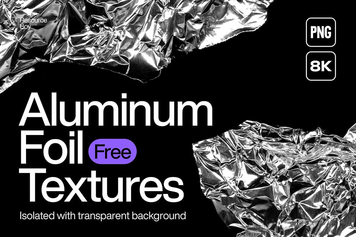 Download 50 Free Authentic Aluminium Foil Textures
