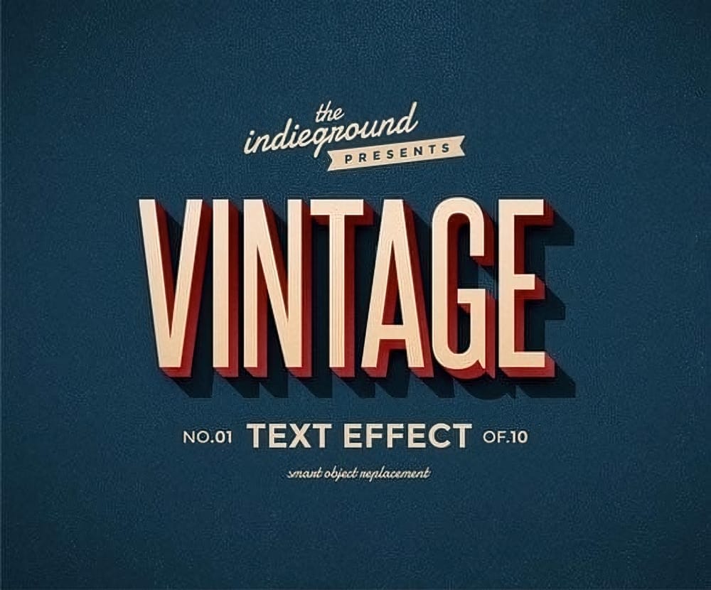 Colorful Retro Text Effects Premium Photoshop Styles