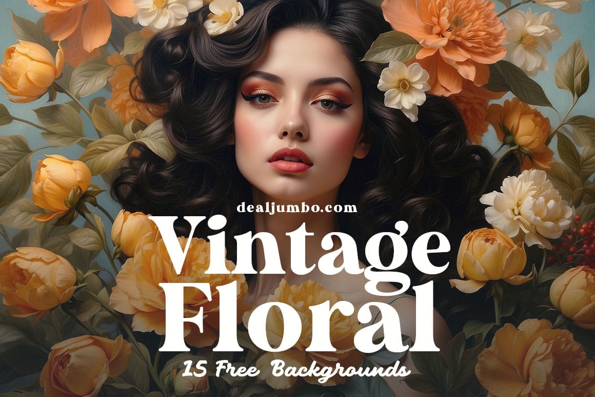 Download 15 Free Vintage Floral Backgrounds