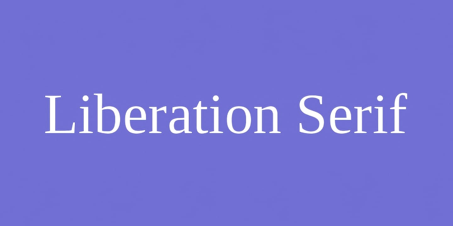 Liberation Serif font family