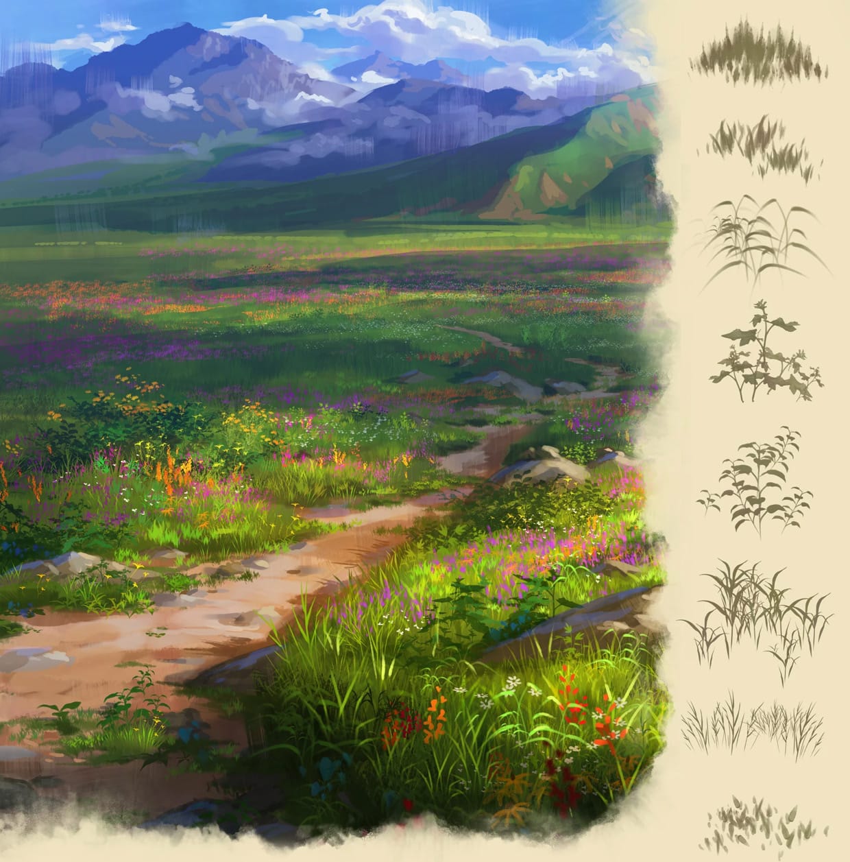 Grass Photoshop Brushes