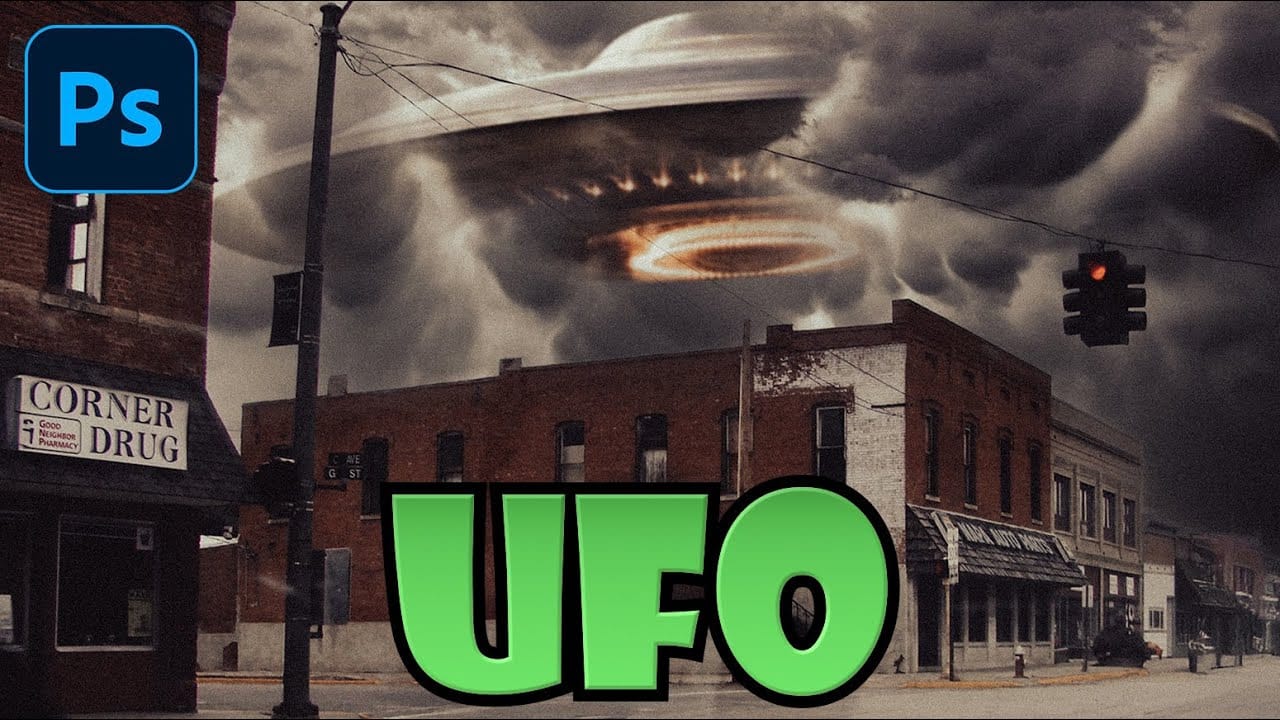 How to Create a Cinematic UFO Scene in Photoshop