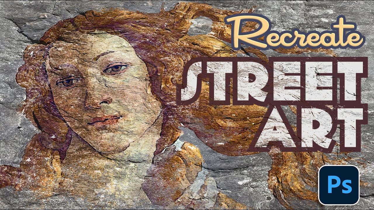 How to Create Weathered Street Art Effects on Stone Walls in Photoshop