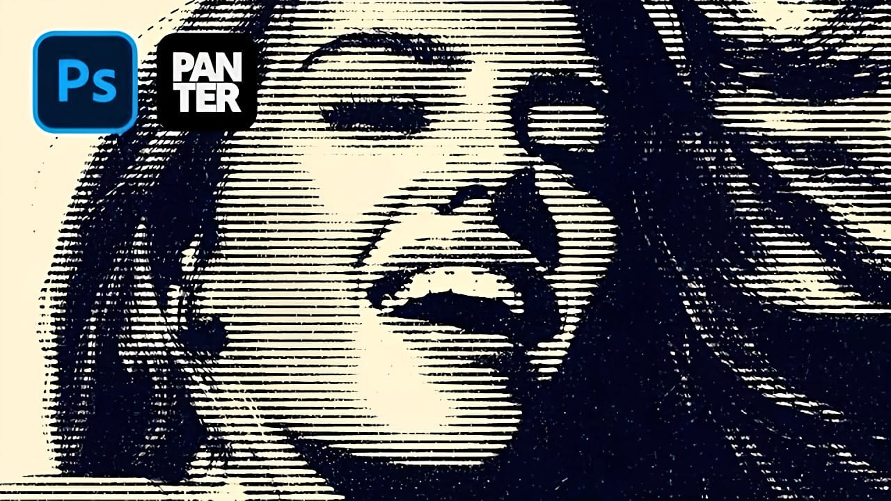 Create Grungy Halftone Line Effects in Photoshop