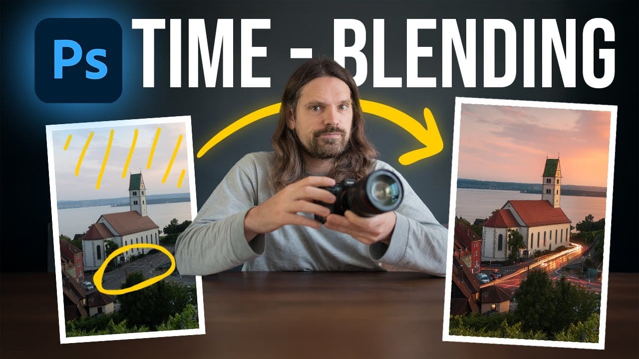 Time-Blending Photography: Combine Photos from Different Times of Day