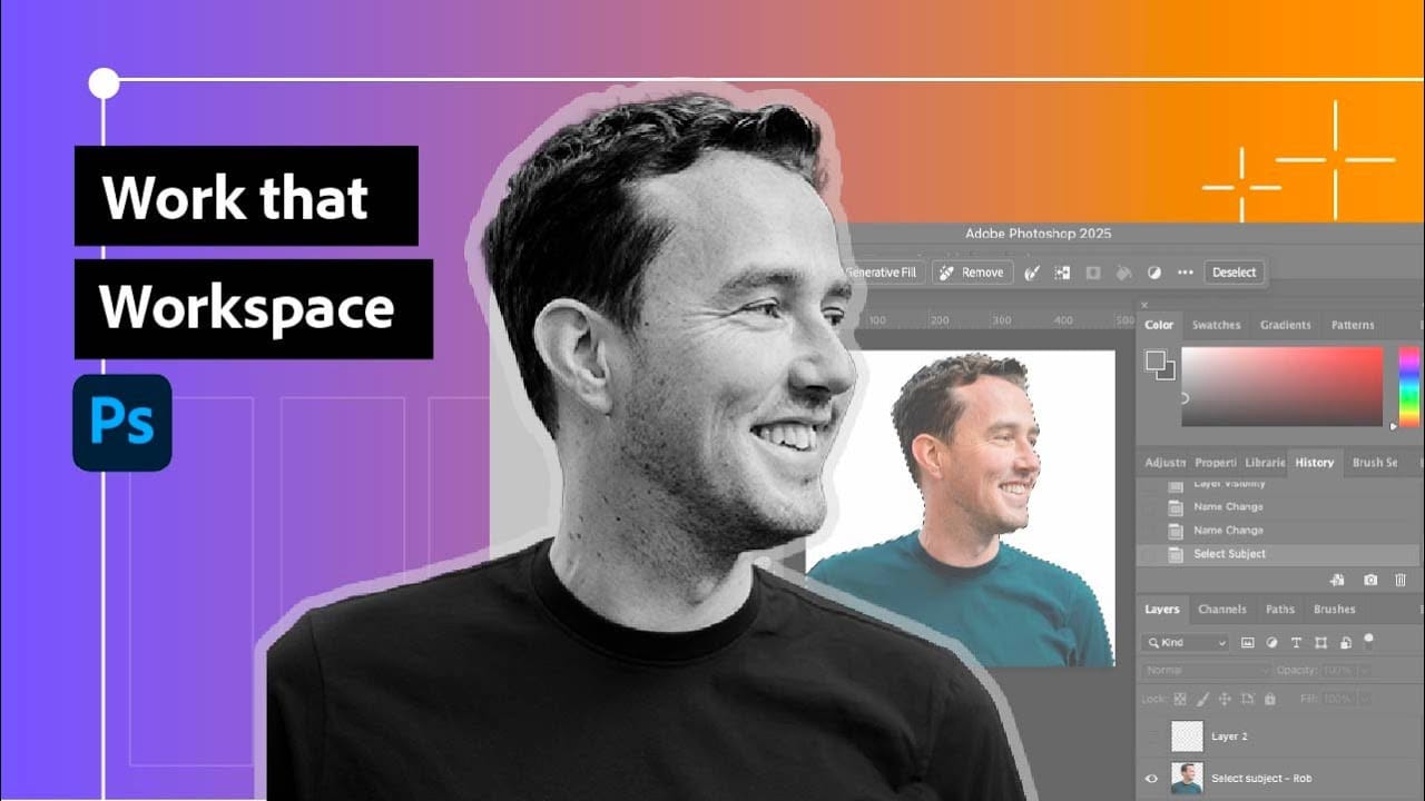 Photoshop Workspace Basics: Navigation, Zooming, and Essential Interface Elements