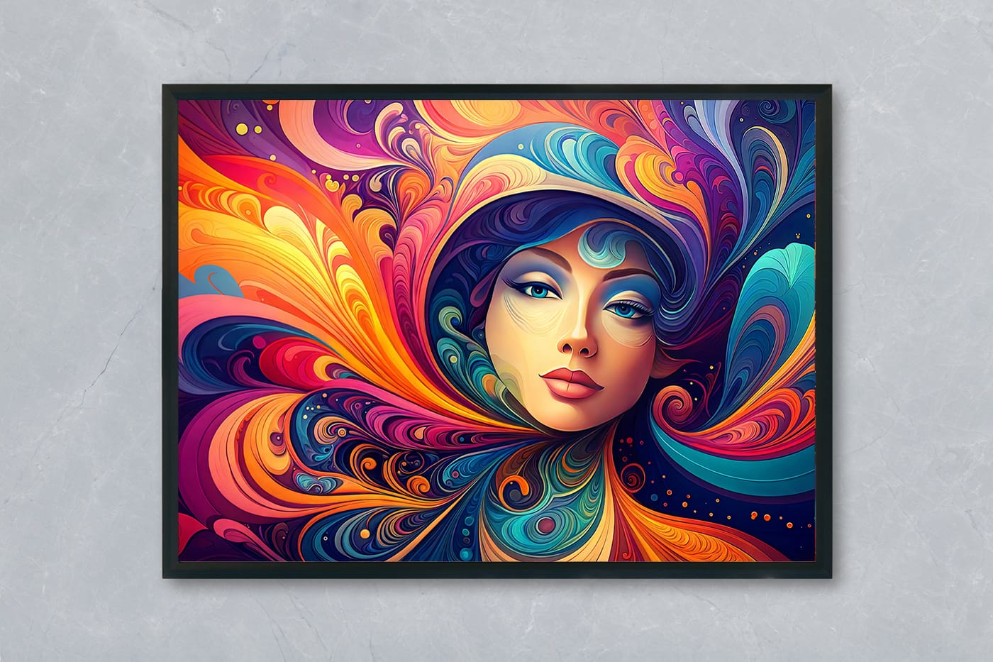 Silent Muse – Free Abstract Digital Art Print