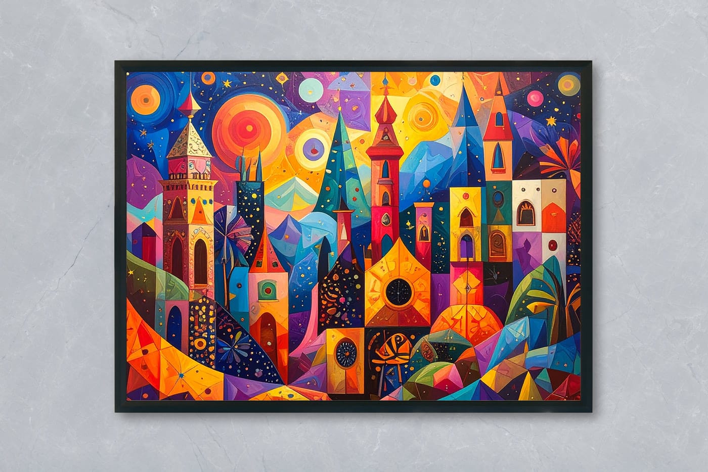 Dream Castle – Free Whimsical Maximalist Digital Art Print