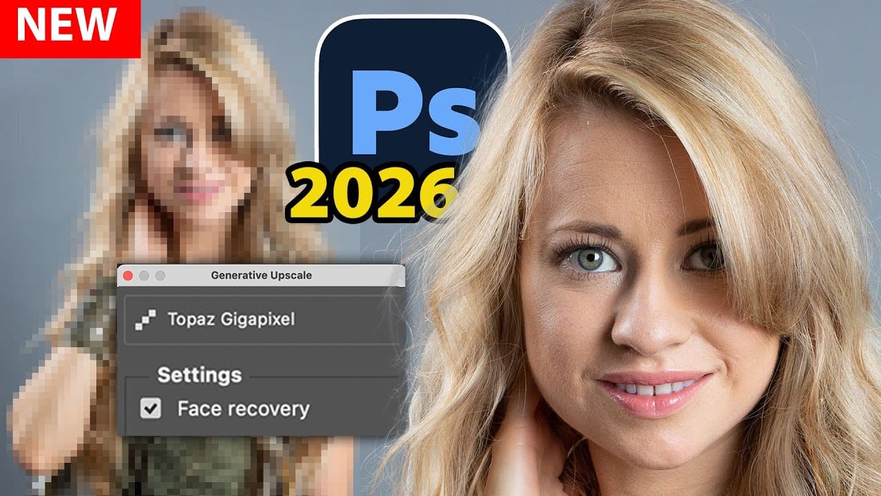 Photoshop Generative Upscale with Topaz Models: GigaPixel vs Bloom Comparison