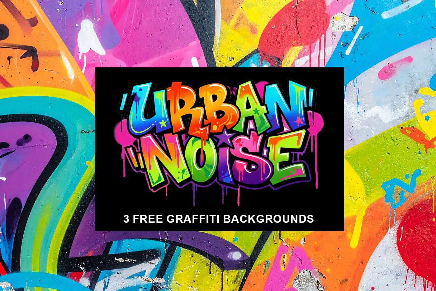 Urban Noise: 3 Free Graffiti Paint Textures Backgrounds