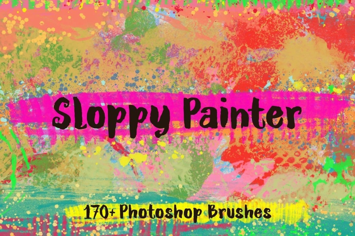 Sloppy Painter: 170+ Handmade Texture Brushes for Photoshop
