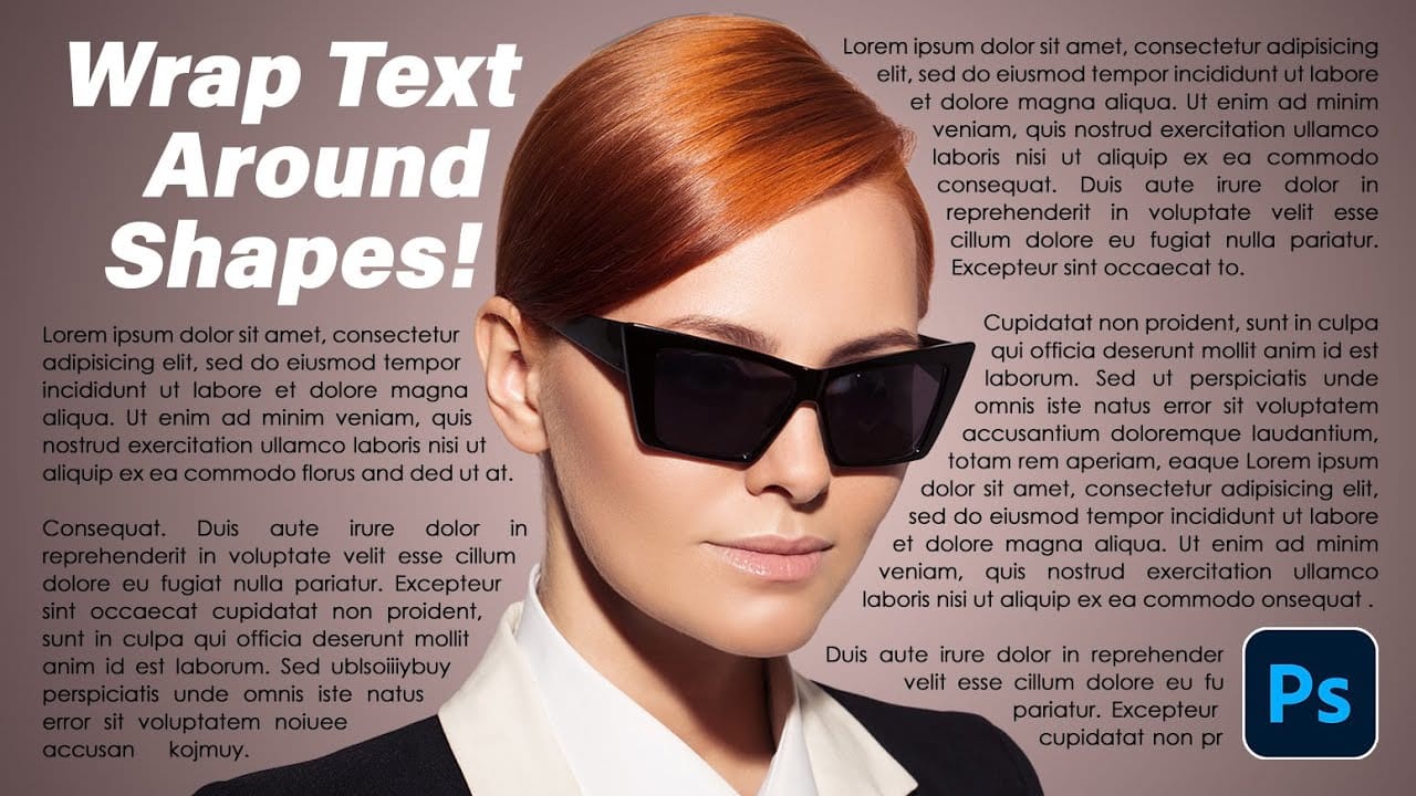 How to Wrap Text Around Any Shape in Photoshop