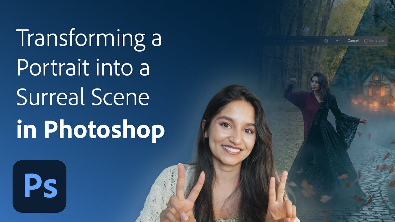 Create a Surreal Portrait Scene Using Generative Fill in Photoshop