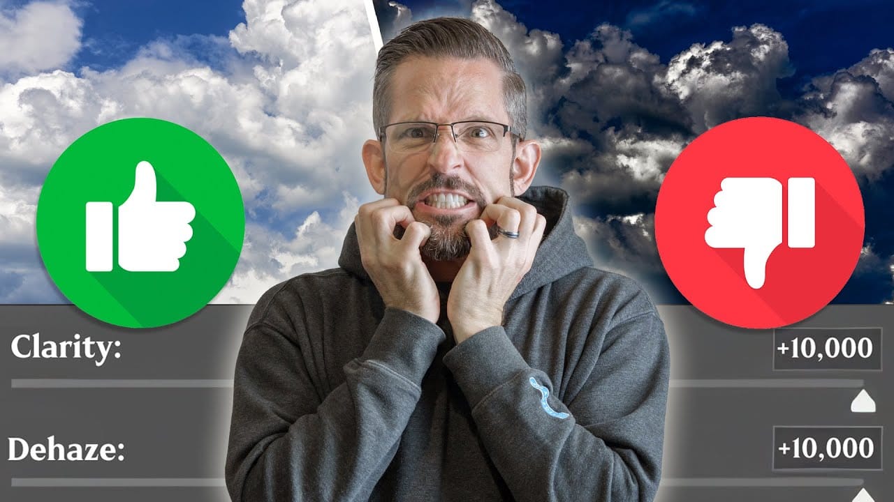 Using Clarity and Dehaze for Natural Depth in Images