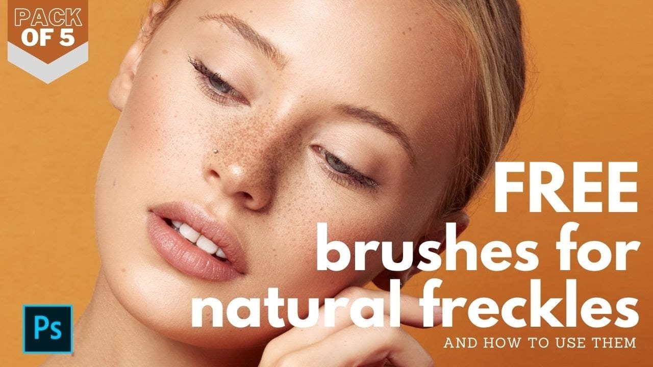 How to Add Natural-Looking Freckles in Photoshop Using Custom Brushes