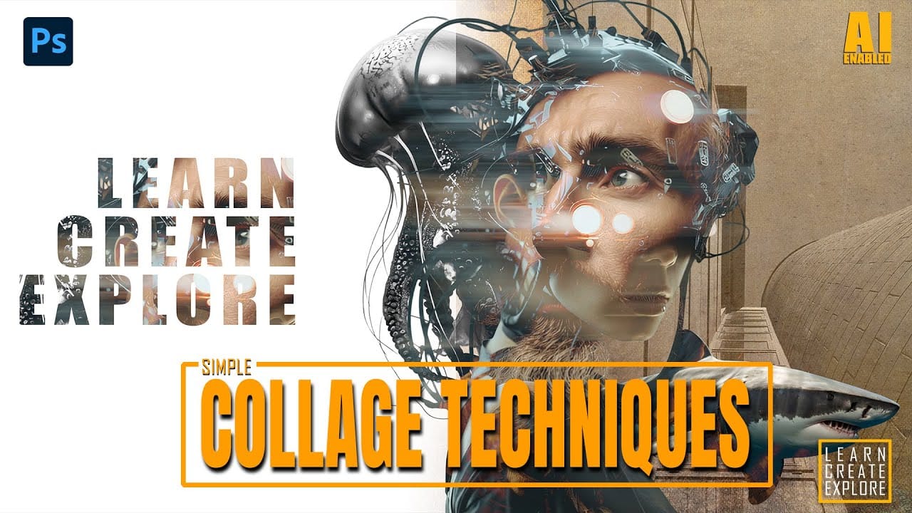 How to Create Digital Collages Using Layers and Blend Modes in Photoshop