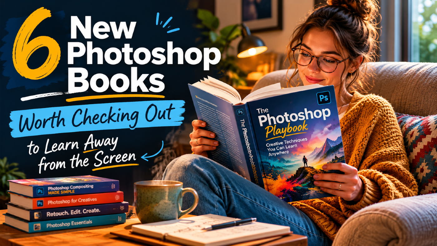 6 New Photoshop Books Worth Checking Out to Learn Away from the Screen