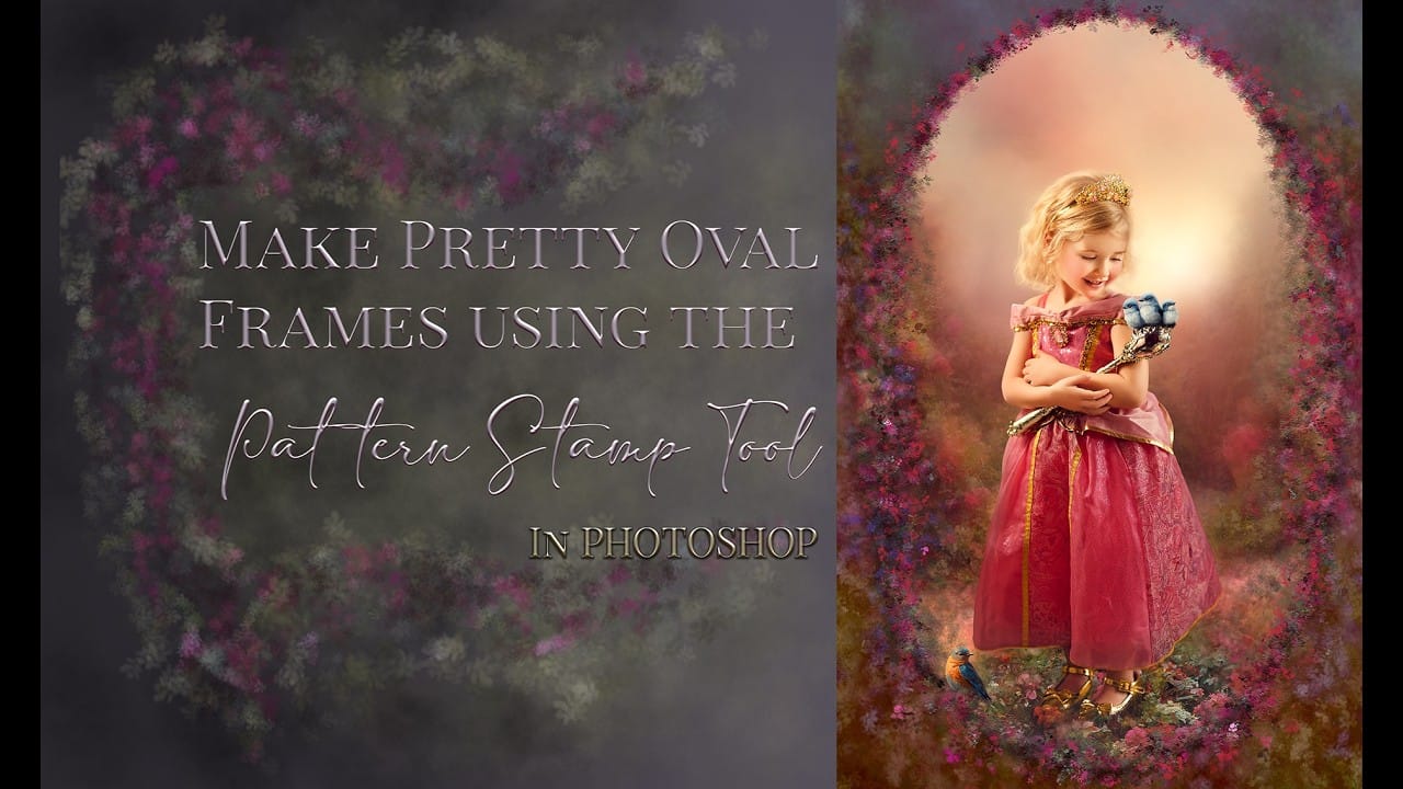Create Beautiful Floral Oval Frames for Portraits in Photoshop