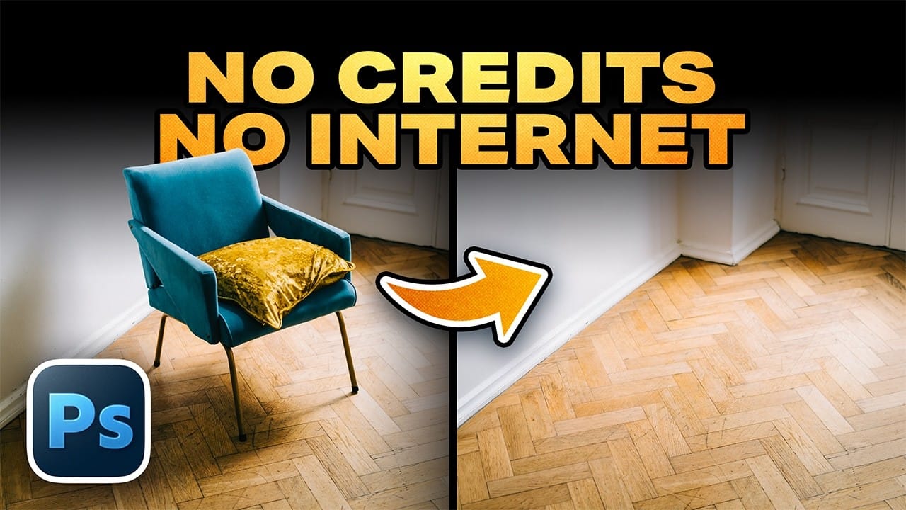 How to Use Photoshop's New Offline AI Remove Tool (No Credits Required)
