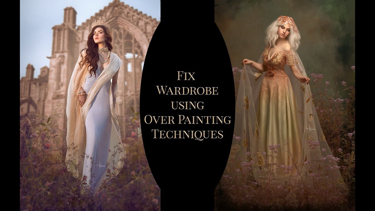 How to Fix Wardrobe Problems in Portraits by Overpainting in Photoshop