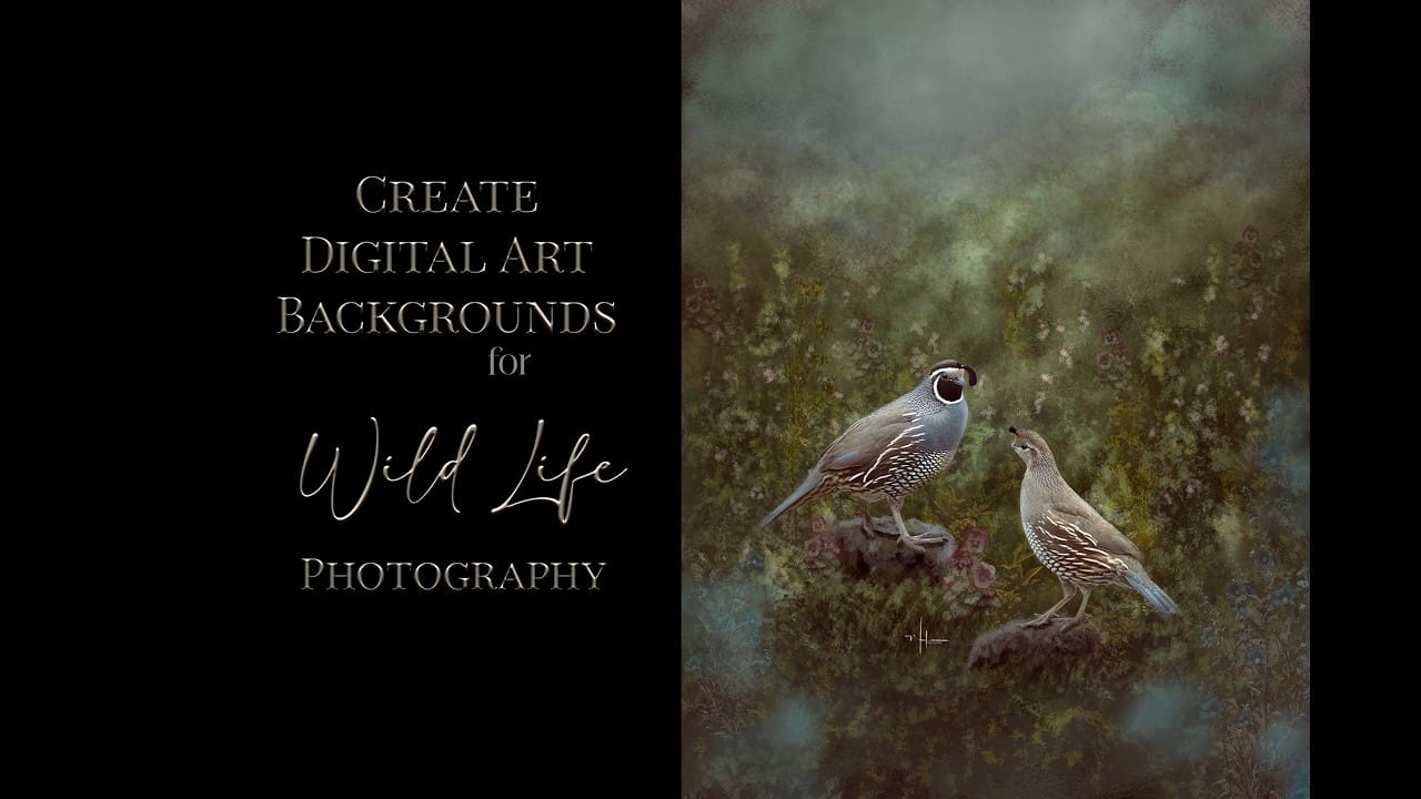 How to Paint a Digital Background and Composite Wildlife Into It