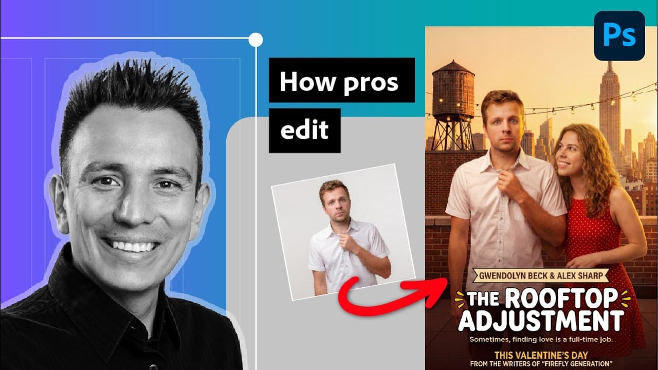Professional Retouching and Compositing Workflow Using Generative Fill in Photoshop