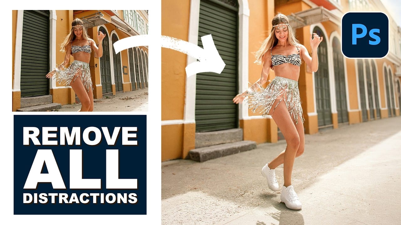 How to Remove Distractions, Expand Borders, and Polish a Portrait in Photoshop