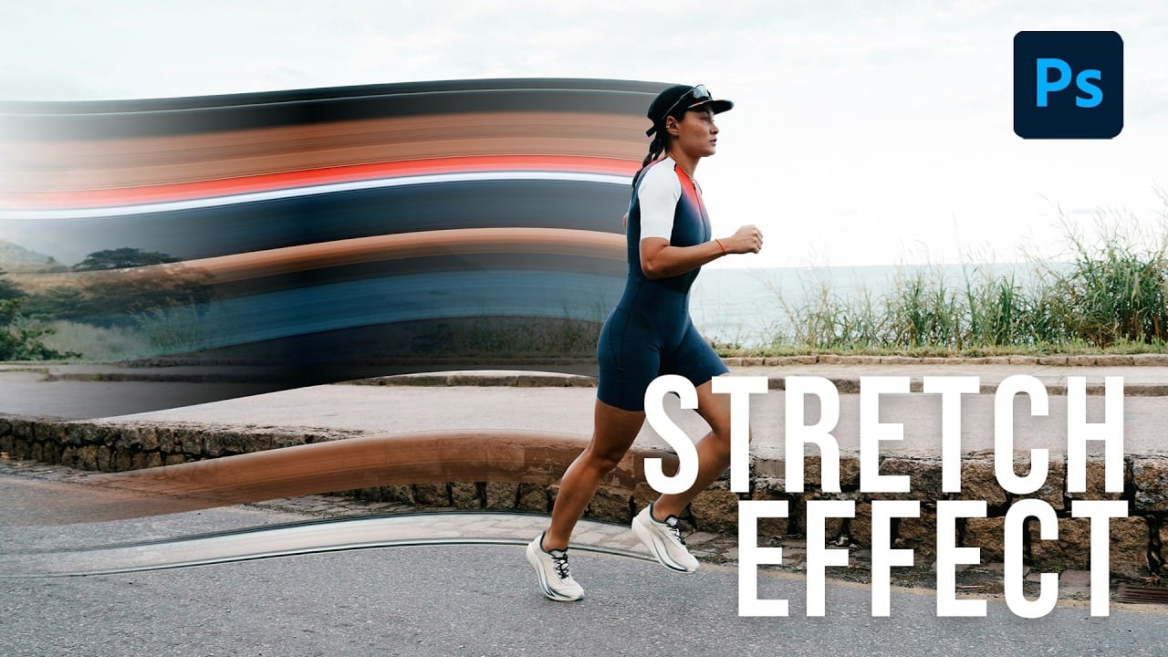Pixel Stretch Effect in Photoshop Using the Single Column Marquee Tool