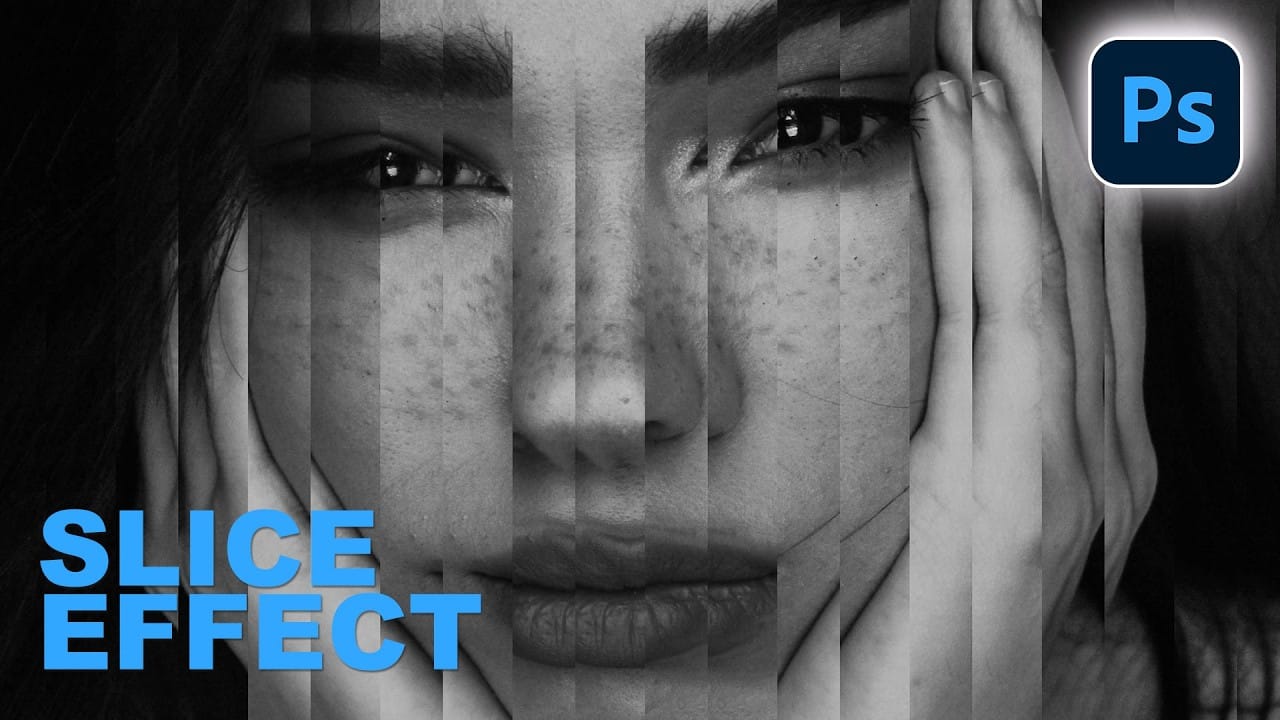 Portrait Slice Effect in Photoshop Using Step and Repeat