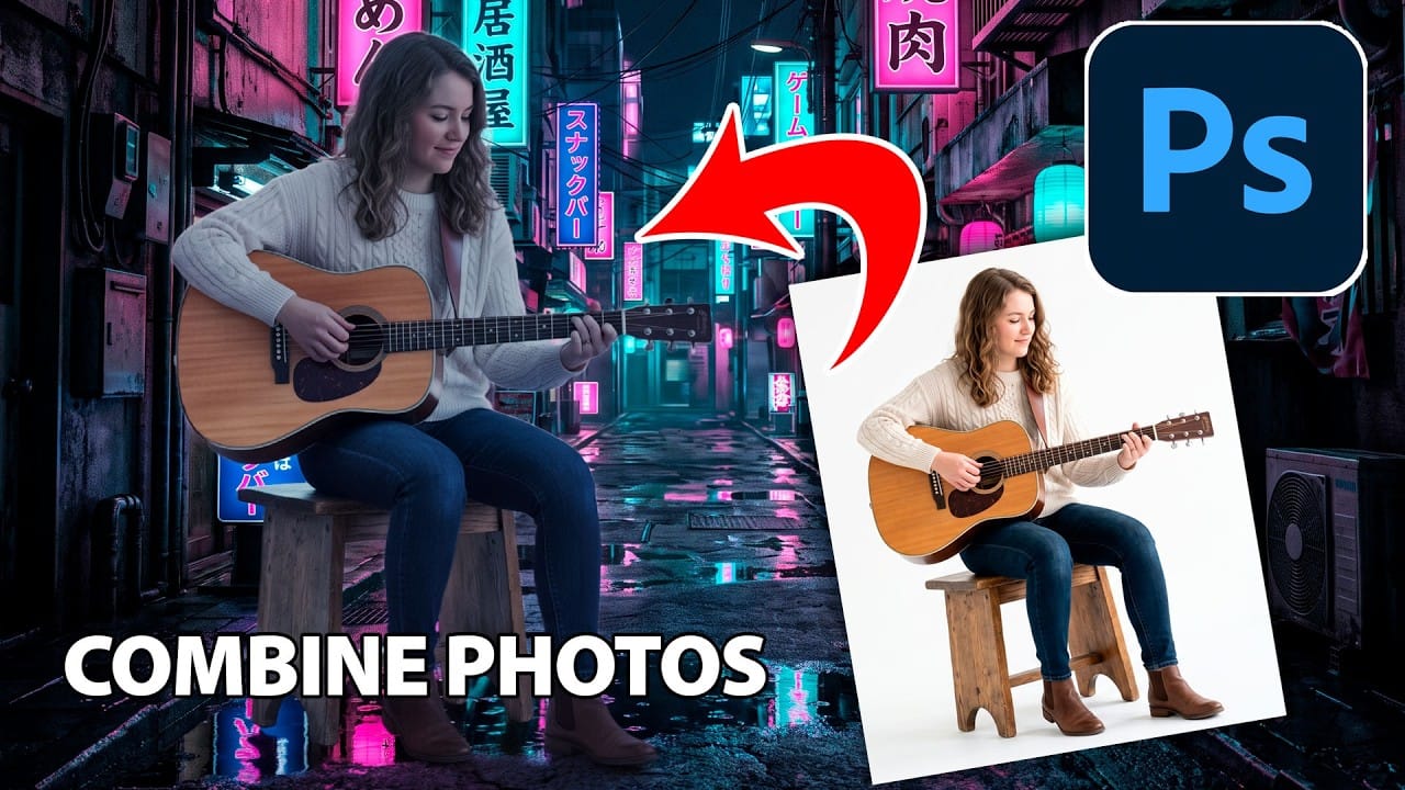 How to Combine Two Photos in Photoshop Using AI Tools