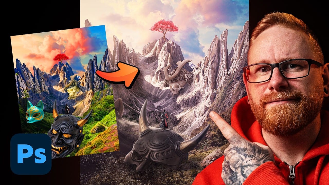 How to Build a Photo Manipulation in Photoshop: A 4-Step Compositing Workflow