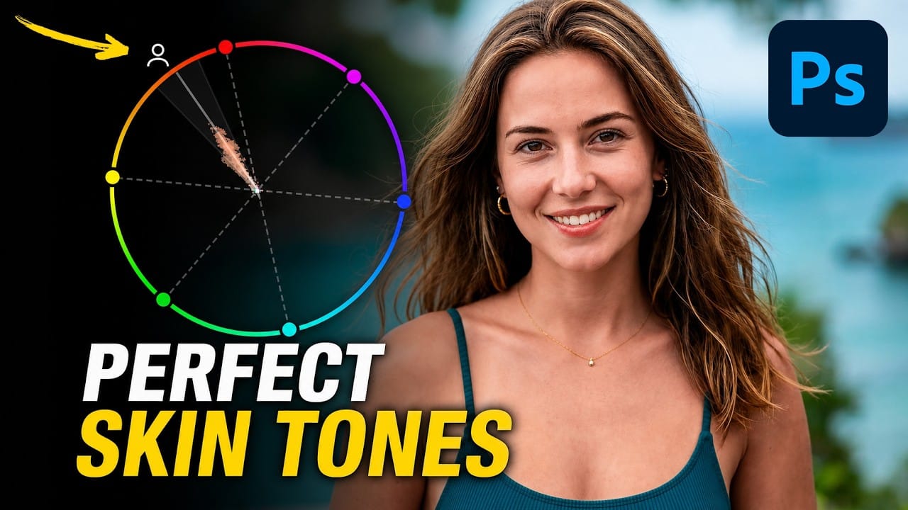 How to Use the Vectorscope in Camera Raw to Correct Skin Tones