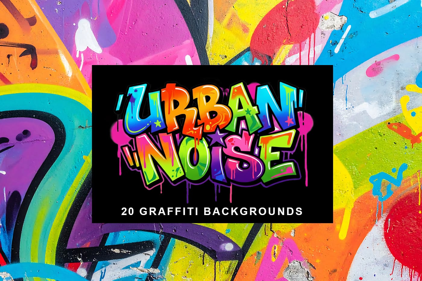 Urban Noise: Graffiti Paint Textures Backgrounds