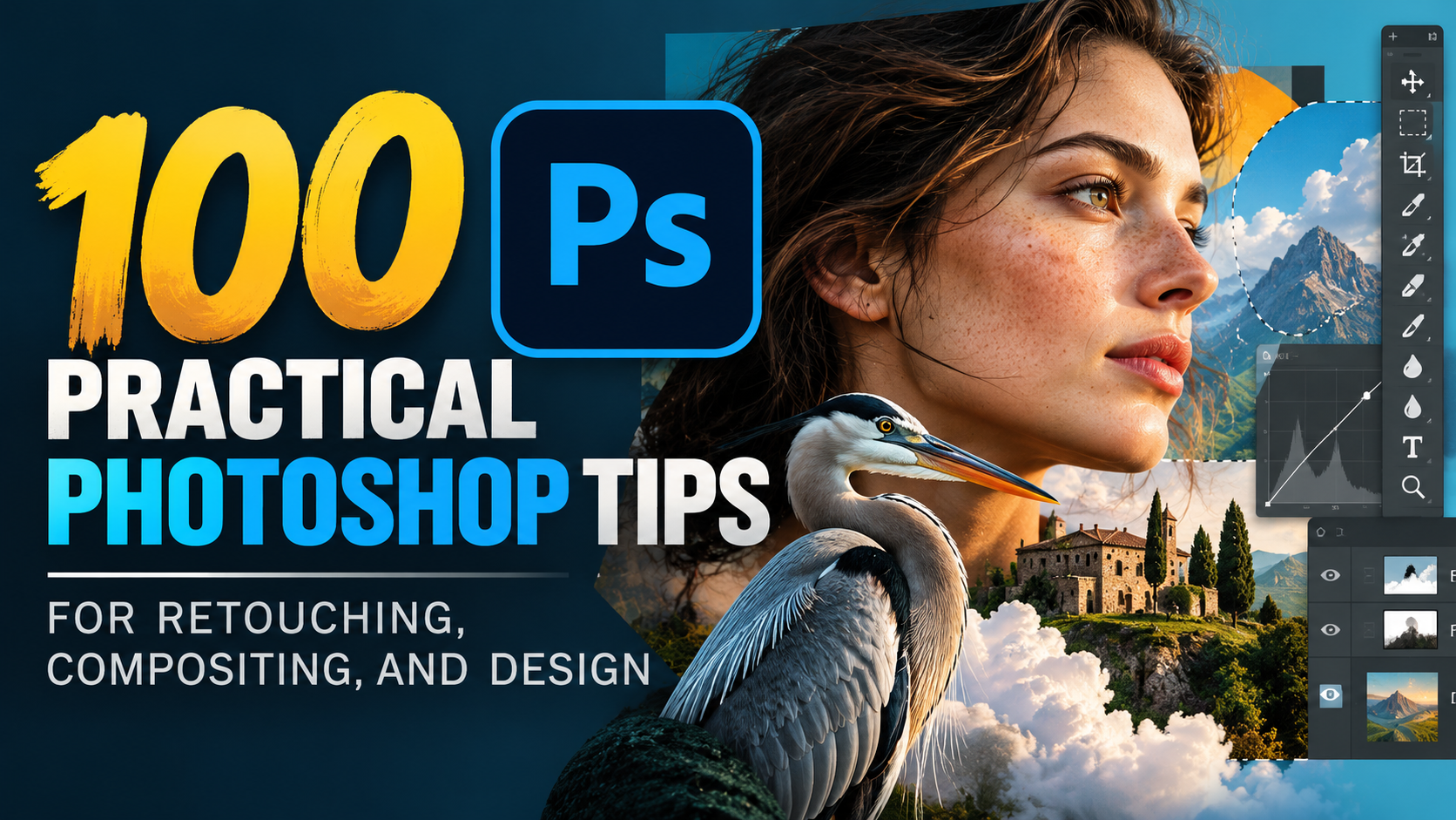 100 Practical Photoshop Tips for Retouching, Compositing, and Design