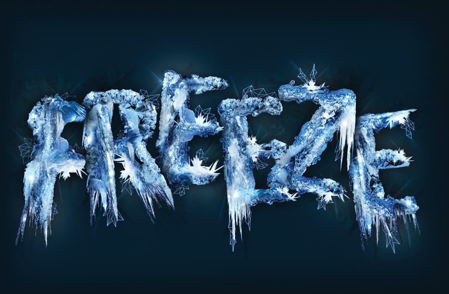Create a frosty text effect in Photoshop
