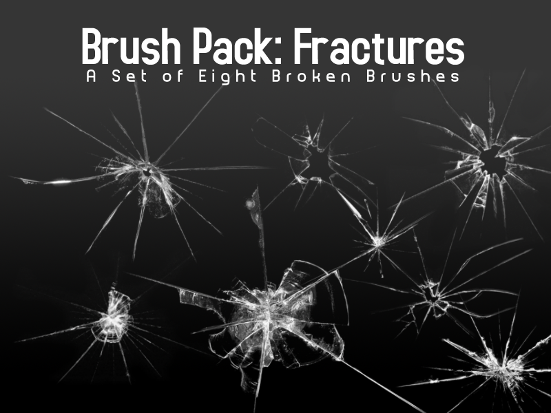 Download 8 Broken Glass Brushes