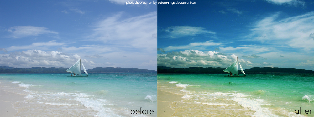 Saturated Photoshop Action
