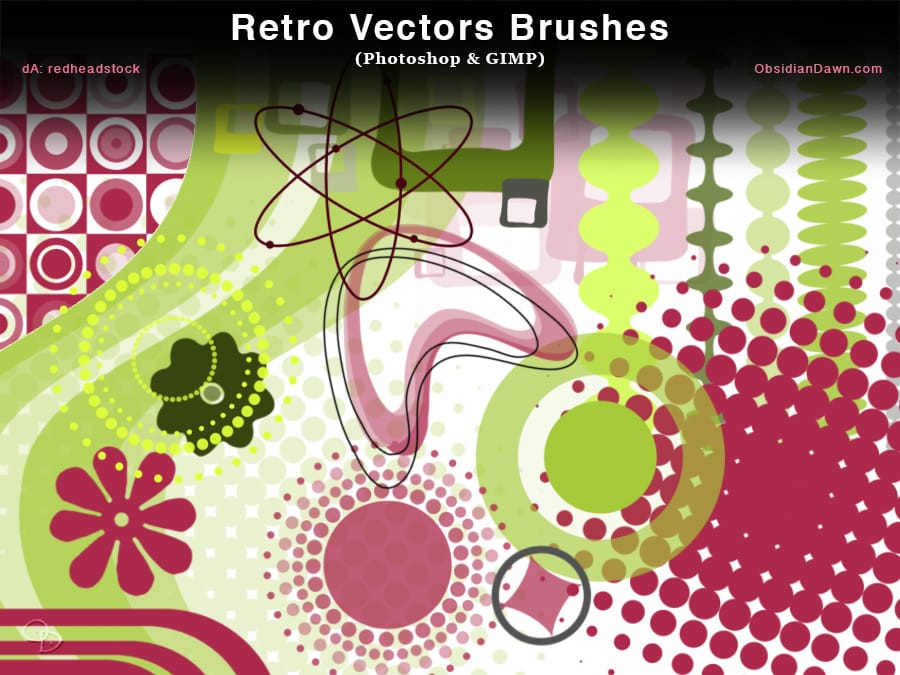 Retro Vectors Photoshop Brushes