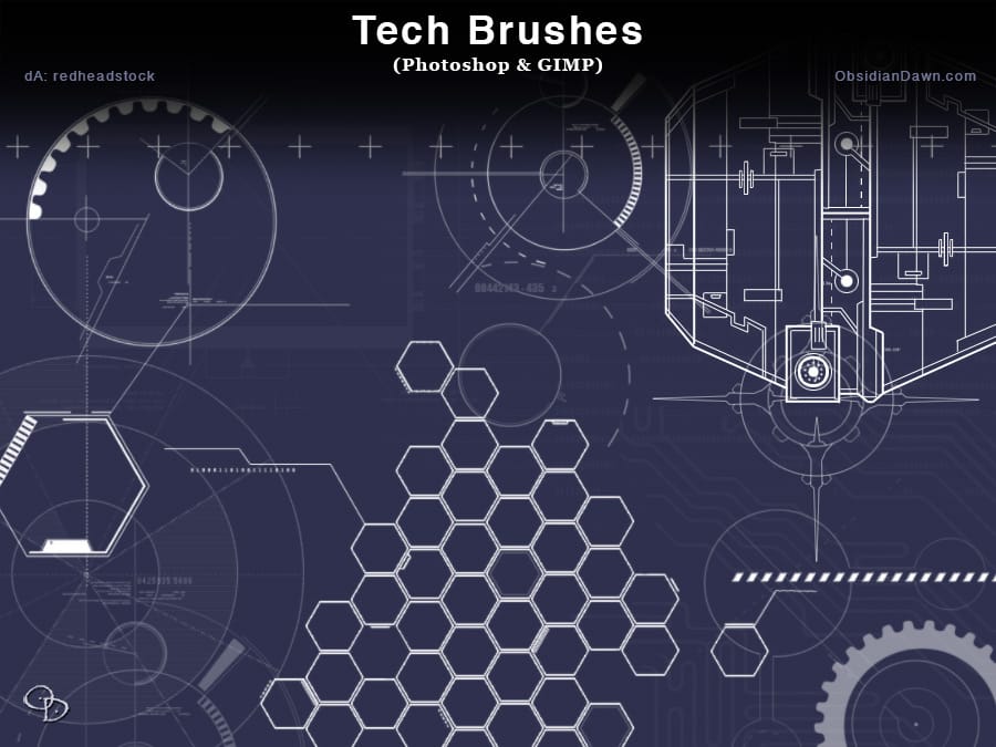 Tech Photoshop Brushes
