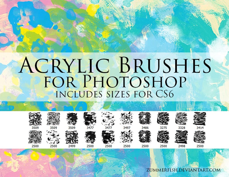 Acrylic Brushes for Photoshop