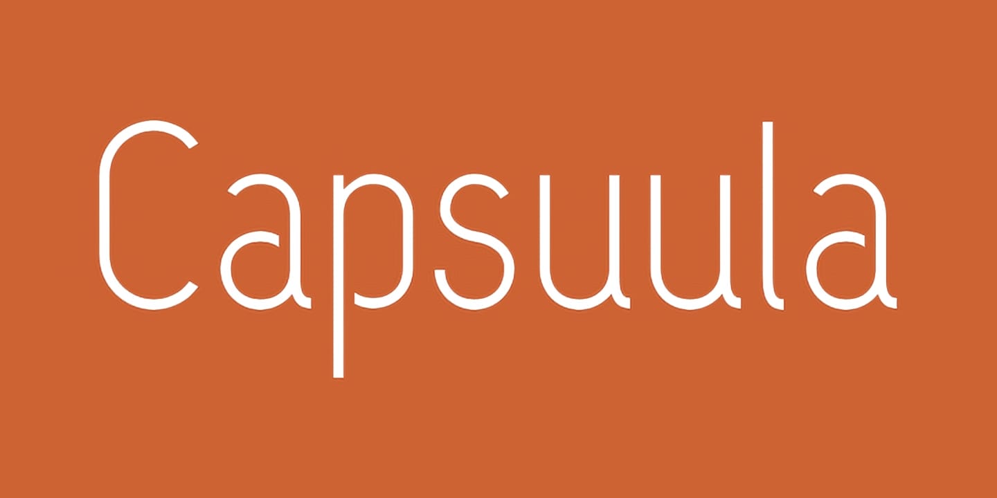 Capsuula font family