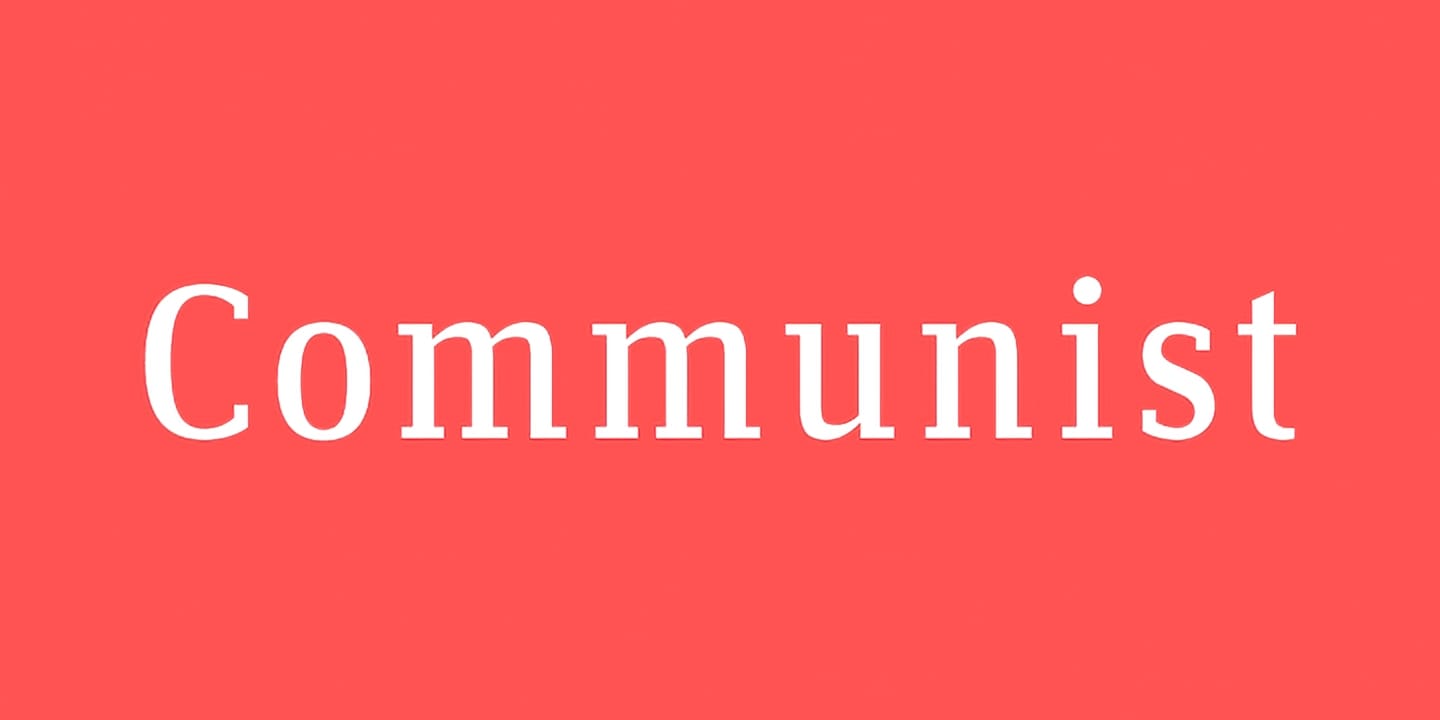Communist font family