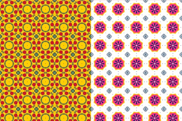 Download colorful illustrated patterns