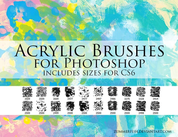Acrylic Brushes for Photoshop